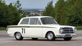 Jim Clark’s race-winning Lotus Cortina goes up for sale