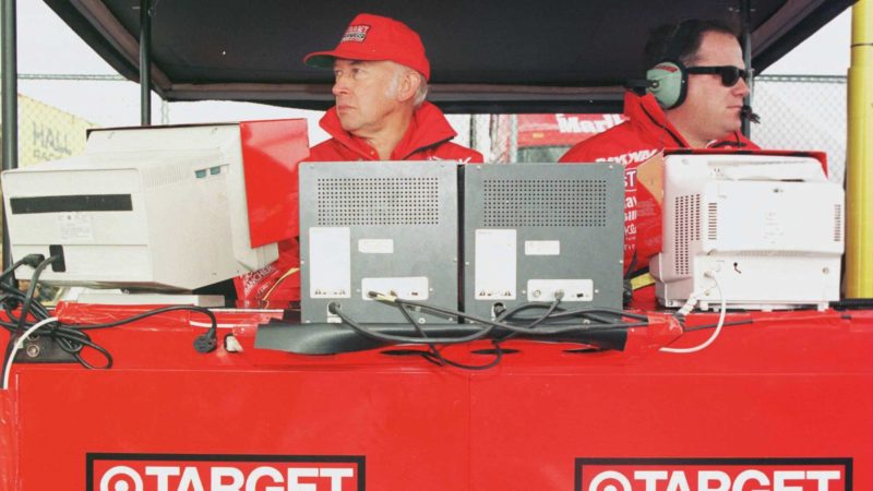 Ganassi in techinical box at Nazareth, 1996