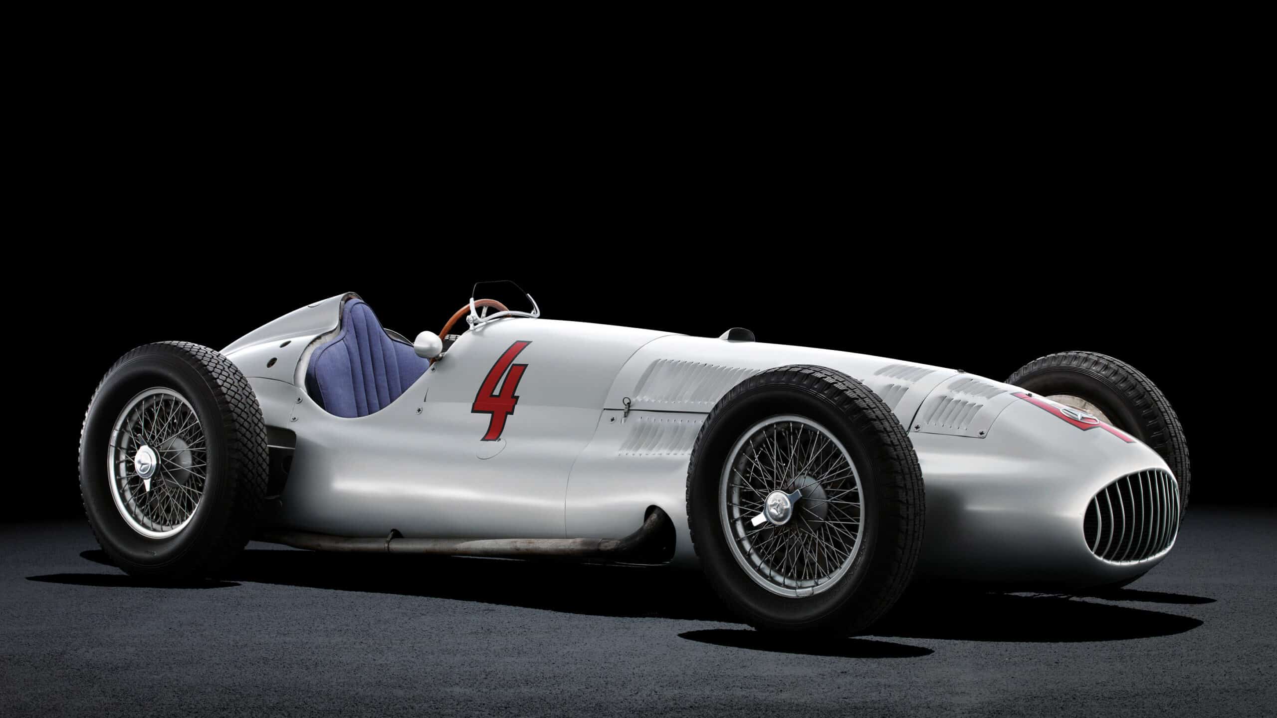 Mercedes W154 car in photo studio