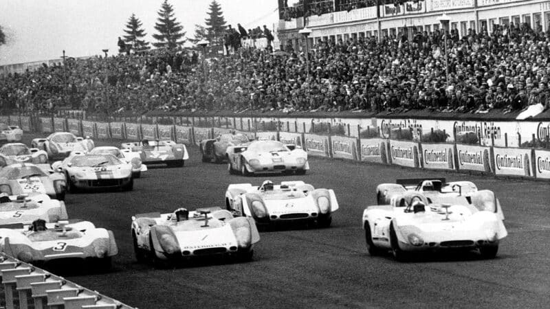 Nürburgring 1000km Rennen Start, Juni 1969